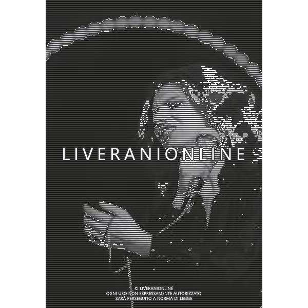 NEG-RETROSPETTIVA IVA ZANICCHI CANTANTE NELLA FOTO IVA ZANICCHI NELL\'ANNO 1979 AL FESTIVAL DI SANREMO AG ALDO LIVERANI SAS  