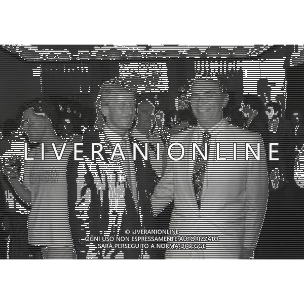 NEG-RETROSPETTIVA ANDREAS BREHME CALCIATORE NELLA FOTO ANDREAS BREHME CON IL PRESIDENTE INTER ERNESTO PELLEGRINI NELL\'ANNO 1988 AG ALDO LIVERANI SAS