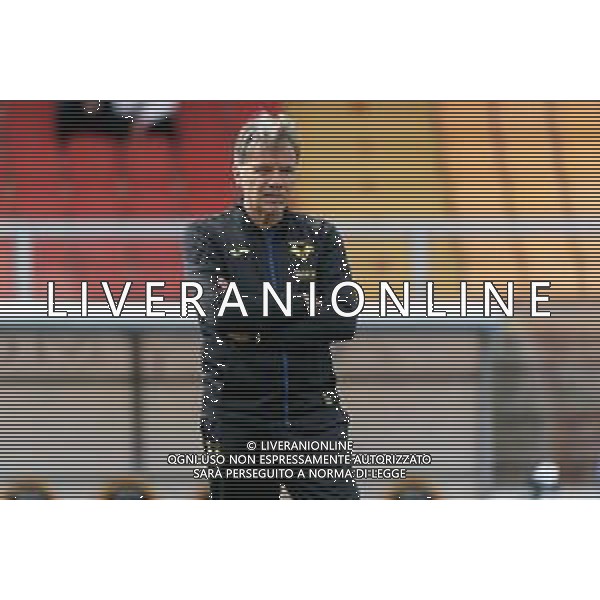 TVEM coach Marco Baroni of Hellas Verona during the Italian soccer Serie A match Lecce vs Hellas Verona on March 10, 2024 at Via del Mare Stadium in Lecce, Italy. Photo Emmanuele Mastrodonato/agenzia Liverani/AGENZIA ALDO LIVERANI SAS