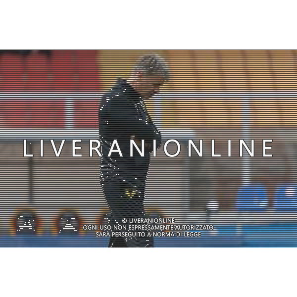 TVEM coach Marco Baroni of Hellas Verona during the Italian soccer Serie A match Lecce vs Hellas Verona on March 10, 2024 at Via del Mare Stadium in Lecce, Italy. Photo Emmanuele Mastrodonato/agenzia Liverani/AGENZIA ALDO LIVERANI SAS