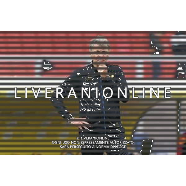 TVEM coach Marco Baroni of Hellas Verona during the Italian soccer Serie A match Lecce vs Hellas Verona on March 10, 2024 at Via del Mare Stadium in Lecce, Italy. Photo Emmanuele Mastrodonato/agenzia Liverani/AGENZIA ALDO LIVERANI SAS