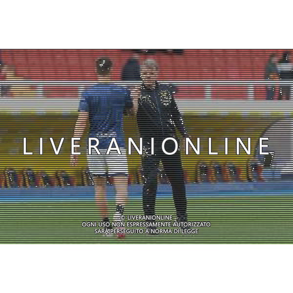 TVEM coach Marco Baroni of Hellas Verona during the Italian soccer Serie A match Lecce vs Hellas Verona on March 10, 2024 at Via del Mare Stadium in Lecce, Italy. Photo Emmanuele Mastrodonato/agenzia Liverani/AGENZIA ALDO LIVERANI SAS