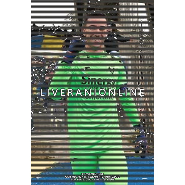 TVEM Lorenzo Montipo of Hellas Verona celebrates the victory during the Italian soccer Serie A match Lecce vs Hellas Verona on March 10, 2024 at Via del Mare Stadium in Lecce, Italy. Photo Emmanuele Mastrodonato/agenzia Liverani/AGENZIA ALDO LIVERANI SAS