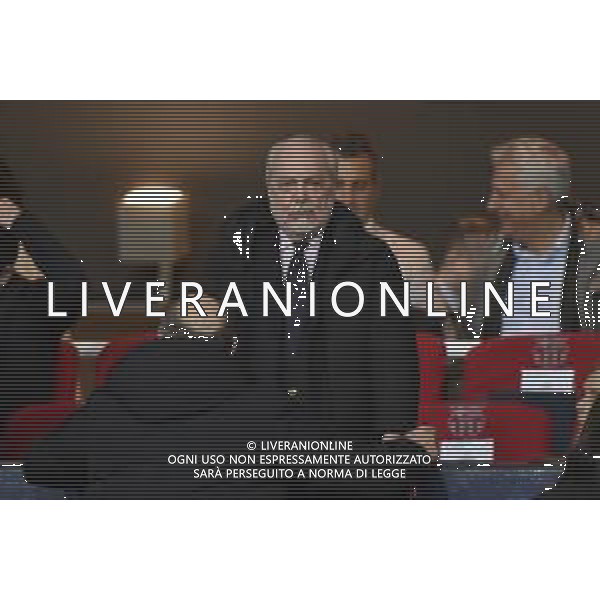 TVRG Barcellona vs Napoli nella foto Aurelio De Laurentiis presidente Napoli Barcellona (SPA) 12-03-2024 Stadio Olimpico Lluis Companys UEFA Champions League - ottavi di finale gara di ritorno foto Roberto Garavaglia/Agenzia Aldo Liverani sas/AGENZIA ALDO LIVERANI SAS