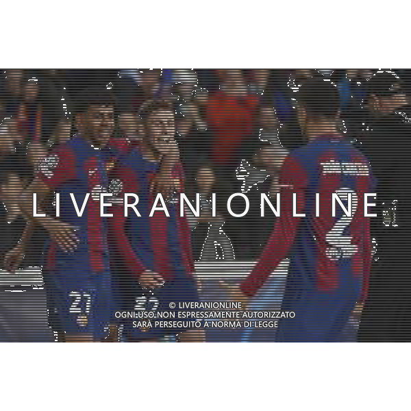 TVRG Barcellona vs Napoli nella foto Fermin Lopez (Barcellona) esulta dopo il gol dell\'1 a 0 Barcellona (SPA) 12-03-2024 Stadio Olimpico Lluis Companys UEFA Champions League - ottavi di finale gara di ritorno foto Roberto Garavaglia/Agenzia Aldo Liverani sas/AGENZIA ALDO LIVERANI SAS