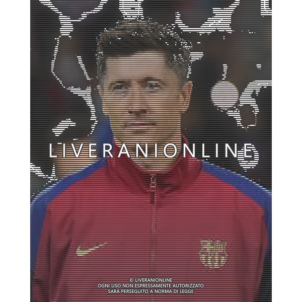 TVRG Barcellona vs Napoli nella foto Robert Lewandowski (Barcellona) Barcellona (SPA) 12-03-2024 Stadio Olimpico Lluis Companys UEFA Champions League - ottavi di finale gara di ritorno foto Roberto Garavaglia/Agenzia Aldo Liverani sas/AGENZIA ALDO LIVERANI SAS