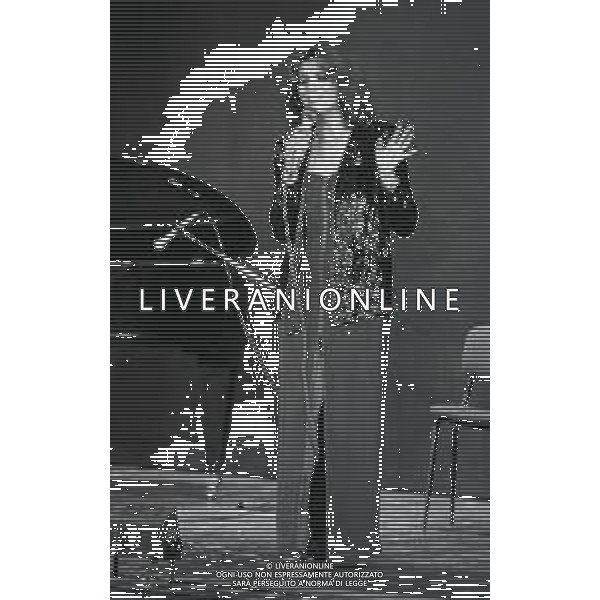 NEG-RETROSPETTIVA IVA ZANICCHI CANTANTE NELLA FOTO IVA ZANICCHI NELL\'ANNO 1984 A MILANO AG ALDO LIVERANI SAS 