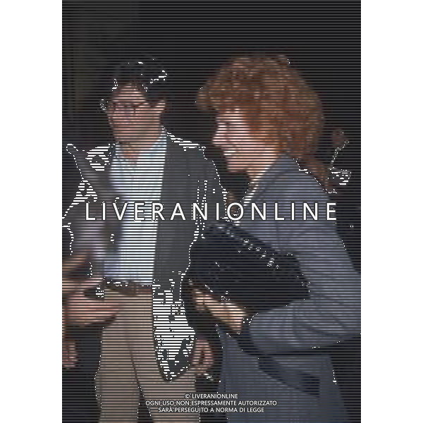 ORNELLA VANONI, Cantante Italiana - RETROSPETTIVA nella foto nel 1985 con il compagno Michelangelo Romano, produttore discografico ©ARCHIVIO / AGENZIA ALDO LIVERANI SAS