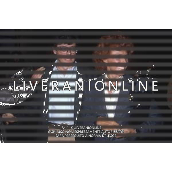 ORNELLA VANONI, Cantante Italiana - RETROSPETTIVA nella foto nel 1985 con il compagno Michelangelo Romano, produttore discografico ©ARCHIVIO / AGENZIA ALDO LIVERANI SAS