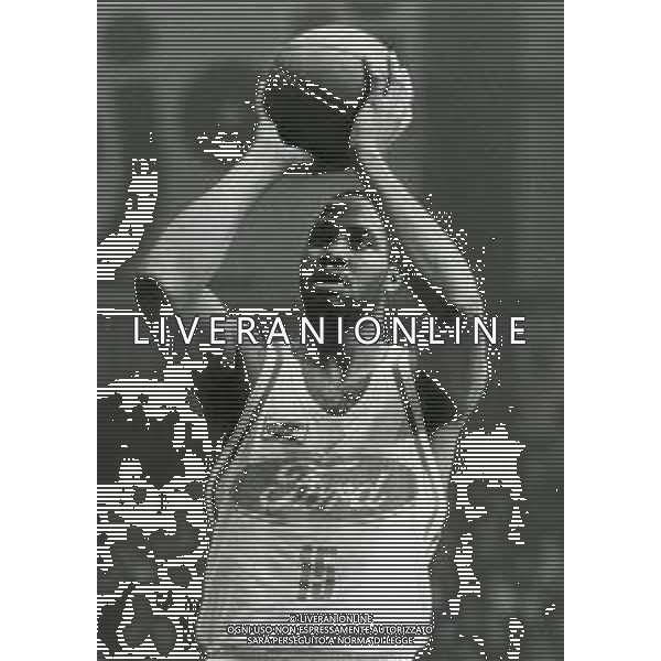 RETROSPETTIVA WALLACE BRYANT BASKET NELLA FOTO WALLACE BRYANT CON LA MAGLIA DELLA FORD CANTU\' BASKET NELL\'ANNO 1982-1983 AG ALDO LIVERANI SAS