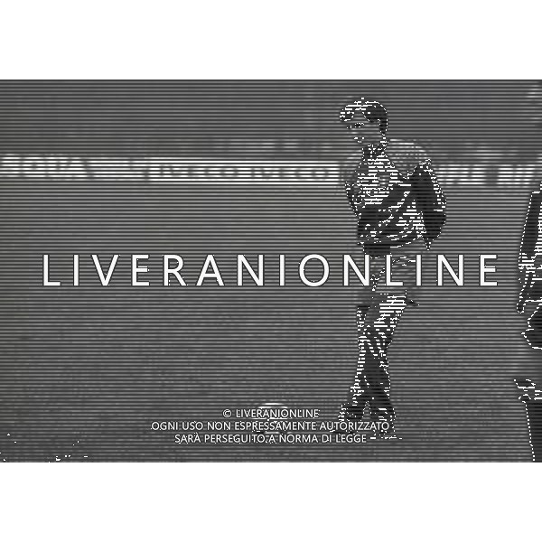 NEG-1982 ALLENAMENTO NAZIONALE ITALIANA CALCIO PRIMA DELL\'INCONTRO CON LA CECOSLOVACCHIA NELLA FOTO GAETANO SCIREA AG ALDO LIVERANI SAS