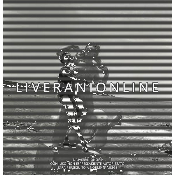 NEG- RETROSPETTIVA COLETTE MARCHAND ATTRICE NELLA FOTO COLETTE MARCHAND A CANNES NELL\'ANNO 1964 AG ALDO LIVERANI SAS