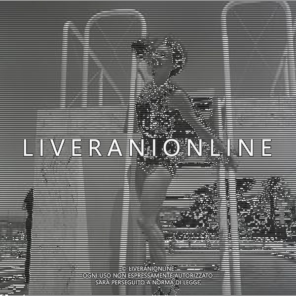 NEG- RETROSPETTIVA COLETTE MARCHAND ATTRICE NELLA FOTO COLETTE MARCHAND A CANNES NELL\'ANNO 1964 AG ALDO LIVERANI SAS