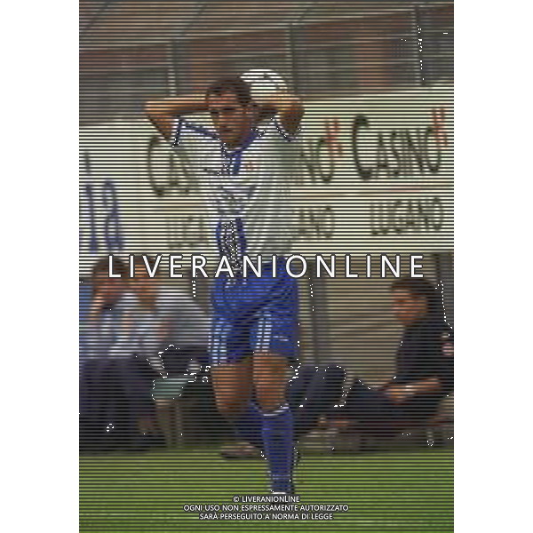 NEG-02-10-1999 COMO CAMPIONATO DI CALCIO SERIE C1 COMO SAN DONA\' NELLA FOTO FERRIGNO AG ALDO LIVERANI SAS