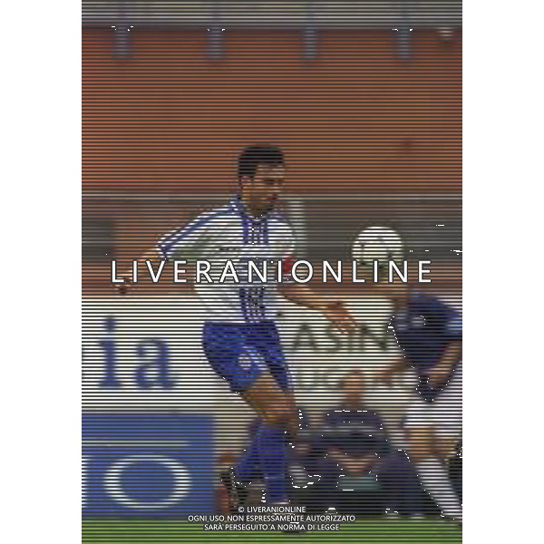 NEG-02-10-1999 COMO CAMPIONATO DI CALCIO SERIE C1 COMO SAN DONA\' NELLA FOTO MASOLINI FILIPPO AG ALDO LIVERANI SAS
