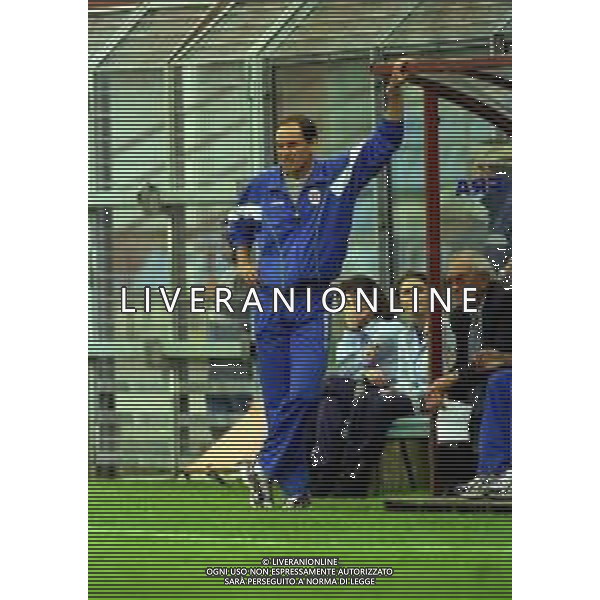 NEG-02-10-1999 COMO CAMPIONATO DI CALCIO SERIE C1 COMO SAN DONA\' NELLA FOTO WALTER DE VECCHI ALLENATORE COMO AG ALDO LIVERANI SAS