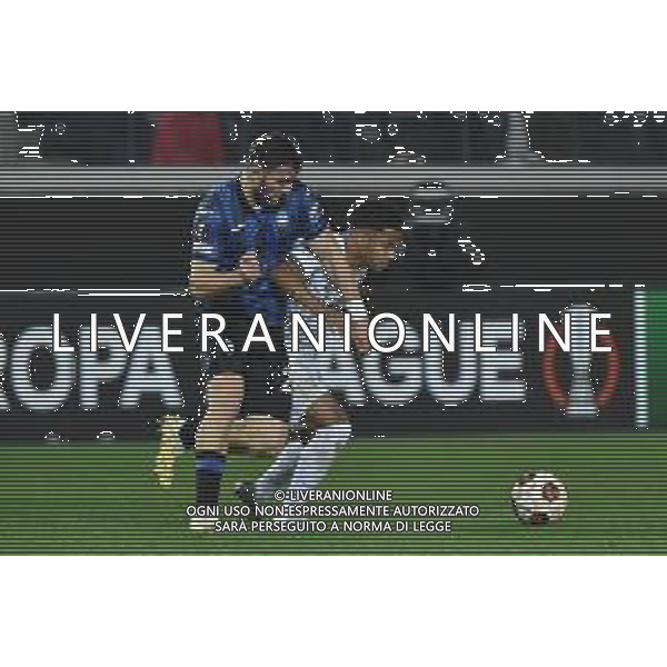 TVRG Atalanta vs Sporting Lisbona nella foto Sead Kolasinac (Atalanta) e Marcus Edwards (Sporting Lisbona) Bergamo 14-03-2024 Gewiss Stadium UEFA Europa League - ottavi di finale gara di ritorno foto Roberto Garavaglia/Agenzia Aldo Liverani sas/AGENZIA ALDO LIVERANI SAS