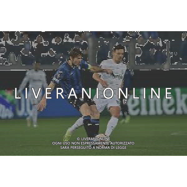 TVRG Atalanta vs Sporting Lisbona nella foto Marten de Roon (Atalanta) e Pedro Antonio Goncalves (Sporting Lisbona) Bergamo 14-03-2024 Gewiss Stadium UEFA Europa League - ottavi di finale gara di ritorno foto Roberto Garavaglia/Agenzia Aldo Liverani sas/AGENZIA ALDO LIVERANI SAS