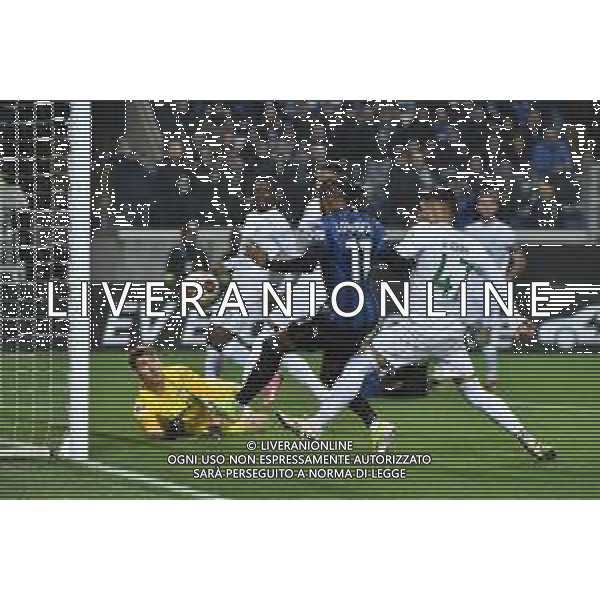TVRG Atalanta vs Sporting Lisbona nella foto Ademola Lookman (Atalanta) segna il gol dell\'1 a 1 Bergamo 14-03-2024 Gewiss Stadium UEFA Europa League - ottavi di finale gara di ritorno foto Roberto Garavaglia/Agenzia Aldo Liverani sas/AGENZIA ALDO LIVERANI SAS