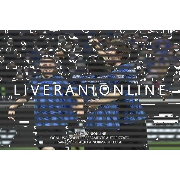 TVRG Atalanta vs Sporting Lisbona nella foto esultanza Atalanta dopo il gol dell\'1 a 1 Bergamo 14-03-2024 Gewiss Stadium UEFA Europa League - ottavi di finale gara di ritorno foto Roberto Garavaglia/Agenzia Aldo Liverani sas/AGENZIA ALDO LIVERANI SAS
