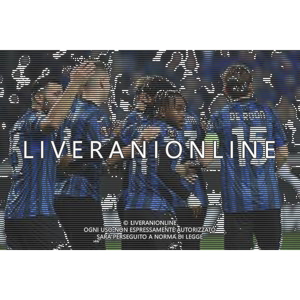 TVRG Atalanta vs Sporting Lisbona nella foto esultanza Atalanta dopo il gol dell\'1 a 1 Bergamo 14-03-2024 Gewiss Stadium UEFA Europa League - ottavi di finale gara di ritorno foto Roberto Garavaglia/Agenzia Aldo Liverani sas/AGENZIA ALDO LIVERANI SAS