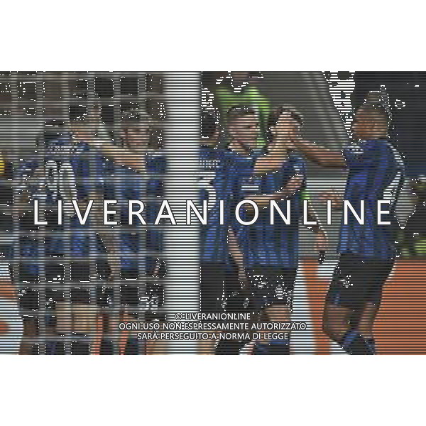 TVRG Atalanta vs Sporting Lisbona nella foto esultanza Atalanta dopo il gol del 2 a 1 Bergamo 14-03-2024 Gewiss Stadium UEFA Europa League - ottavi di finale gara di ritorno foto Roberto Garavaglia/Agenzia Aldo Liverani sas/AGENZIA ALDO LIVERANI SAS