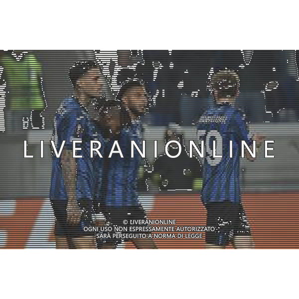 TVRG Atalanta vs Sporting Lisbona nella foto esultanza Atalanta dopo il gol del 2 a 1 Bergamo 14-03-2024 Gewiss Stadium UEFA Europa League - ottavi di finale gara di ritorno foto Roberto Garavaglia/Agenzia Aldo Liverani sas/AGENZIA ALDO LIVERANI SAS