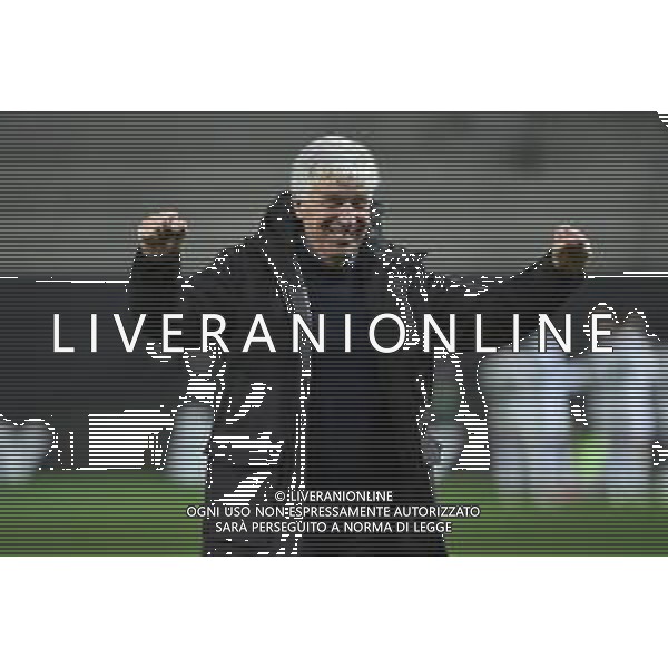 TVRG Atalanta vs Sporting Lisbona nella foto Gian Piero Gasperini allenatore Atalanta esultanza a fine partita Bergamo 14-03-2024 Gewiss Stadium UEFA Europa League - ottavi di finale gara di ritorno foto Roberto Garavaglia/Agenzia Aldo Liverani sas/AGENZIA ALDO LIVERANI SAS