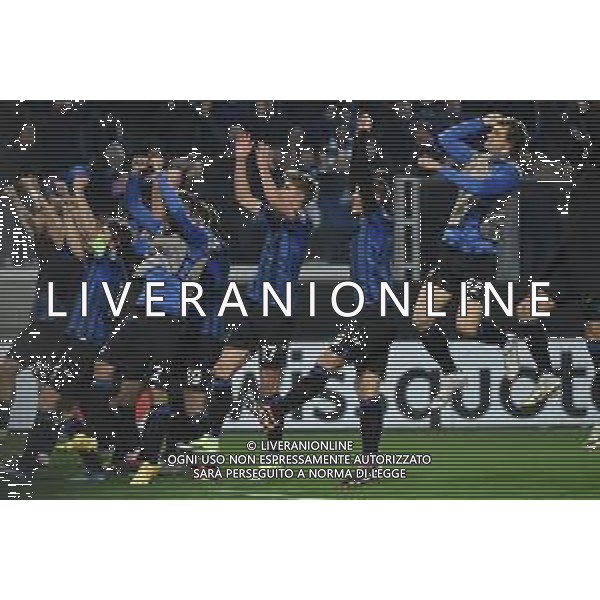 TVRG Atalanta vs Sporting Lisbona nella foto esultanza finale Atalanta Bergamo 14-03-2024 Gewiss Stadium UEFA Europa League - ottavi di finale gara di ritorno foto Roberto Garavaglia/Agenzia Aldo Liverani sas/AGENZIA ALDO LIVERANI SAS