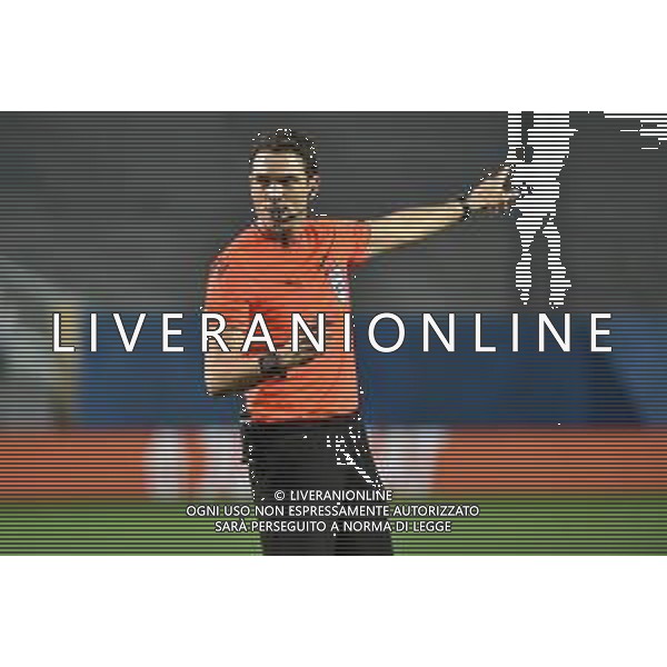 TVRG Atalanta vs Sporting Lisbona nella foto l\'arbitro Sandro Scharer (SVI) Bergamo 14-03-2024 Gewiss Stadium UEFA Europa League - ottavi di finale gara di ritorno foto Roberto Garavaglia/Agenzia Aldo Liverani sas/AGENZIA ALDO LIVERANI SAS