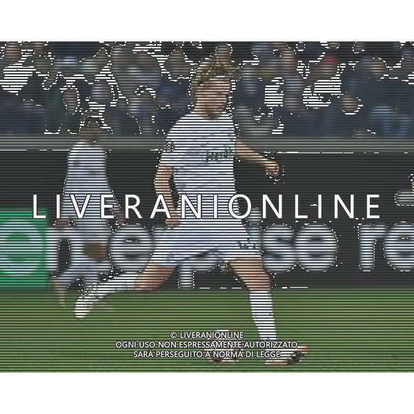 TVRG Atalanta vs Sporting Lisbona nella foto Morten Hjulmand (Sporting Lisbona) Bergamo 14-03-2024 Gewiss Stadium UEFA Europa League - ottavi di finale gara di ritorno foto Roberto Garavaglia/Agenzia Aldo Liverani sas/AGENZIA ALDO LIVERANI SAS