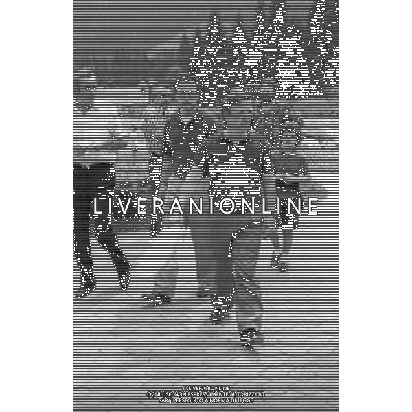 Neg- RETROSPETTIVA GIAN MAURO BORSANO PRESIDENTE TORINO CALCIO NELLA FOTO AL SUO ARRIVO AL RITIRO ESTIVO DI BORNO NELL\'ANNO 1990-1991 AG ALDO LIVERANI SAS