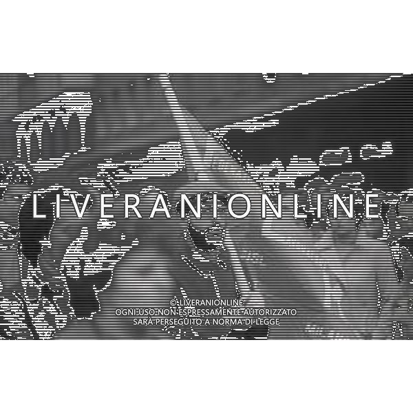 NEG- 1978 MILANO MANIFESTAZIONE PER LA LIBERAZIONE DELL\'ONOREVOLE ALDO MORO RAPITO A ROMA DELLE BRIGATE ROSSE AG ALDO LIVERANI SAS
