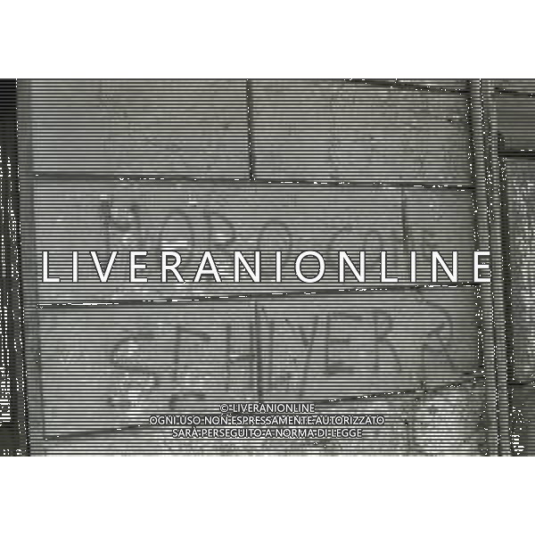 NEG-1978 MILANO SCRITTE CONTRO L\'ONOREVOLE ALDO MORO DURANTE IL RAPIMENTO DELLE BRIGATE ROSSE AG ALDO LIVERANI SAS