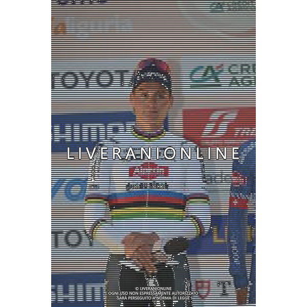 15-03-2024 Presentazione Squadre Milano - Sanremo 2024; 2024, Alpecin - Deceuninck; Van Der Poel, Mathieu; Pavia; ©SIROTTI / AGENZIA ALDO LIVERANI SAS