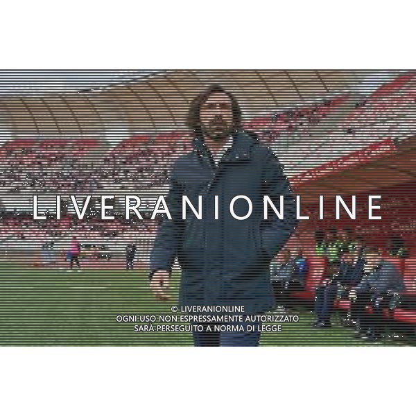 TVEM coach Andrea Pirlo of Sampdoria during the Italian Serie B match between SSC Bari vs Sampdoria on March 16, 2024 at the San Nicola stadium in Bari, Italy. Photo by Emmanuele Mastrodonato/agenzia Aldo Liverani sas/ AGENZIA ALDO LIVERANI SAS