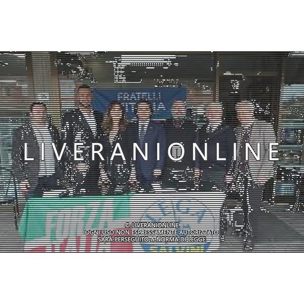 CASALFIUMANESE 16 03 2024 STEFANIA ROVATI CANDIDATO SINDACO DI CENTRO DESTRA NELLA FOTO STEFANIA ROVATI CANDIDAT SINDACO CON I RAPRESENTANTI DI FRATELLI D\'ITALIA,LEGA FORZA ITALIA ©SANNA / AGENZIA ALDO LIVERANI SAS