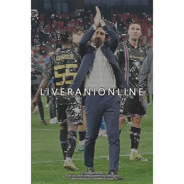 TVEM coach Andrea Pirlo of Sampdoria celebrates the victory during the Italian Serie B match between SSC Bari vs Sampdoria on March 16, 2024 at the San Nicola stadium in Bari, Italy. Photo by Emmanuele Mastrodonato/agenzia Aldo Liverani sas / AGENZIA ALDO LIVERANI SAS