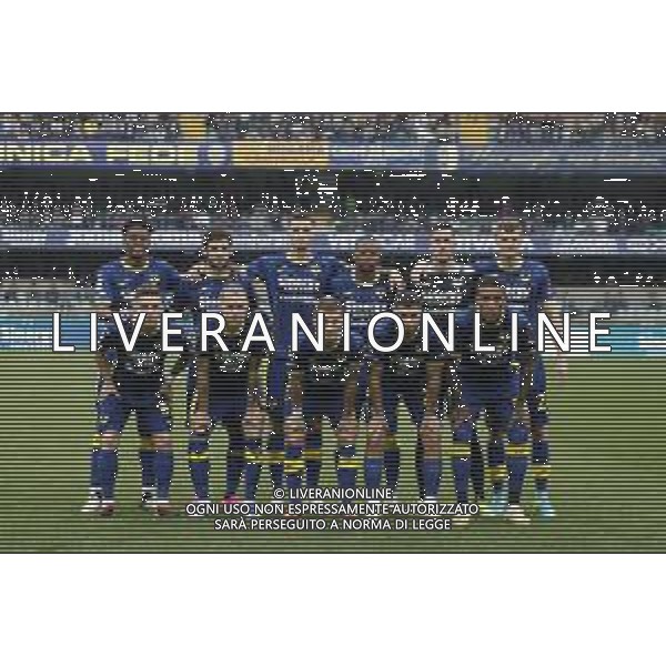 Formazione Hellas Verona team photo during Hellas Verona FC vs AC Milan, 29° Serie A Tim 2023-24 game at Marcantonio Bentegodi Stadium in Verona (VR), Italy, on March 17, 2024. (Photo by Davide Casentini)/ AGENZIA ALDO LIVERANI SAS