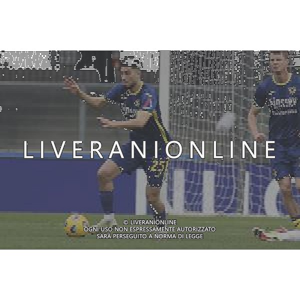 Suat Serdar of Hellas Verona FC play the ball during Hellas Verona FC vs AC Milan, 29° Serie A Tim 2023-24 game at Marcantonio Bentegodi Stadium in Verona (VR), Italy, on March 17, 2024. (Photo by Davide Casentini)/ AGENZIA ALDO LIVERANI SAS