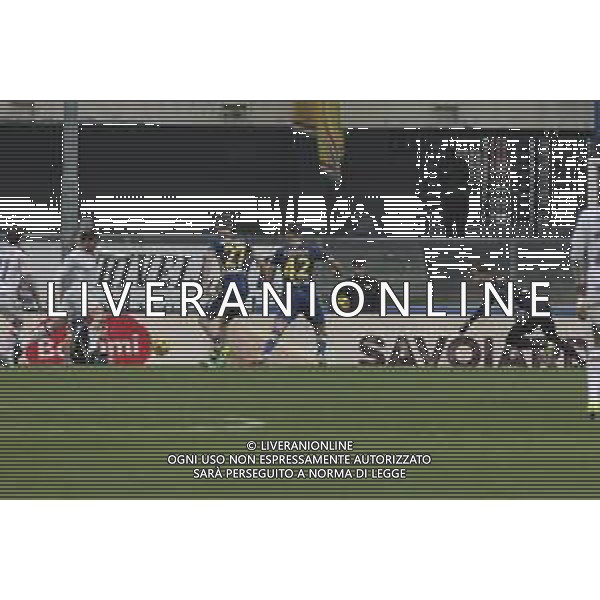 Theo Hernandez of AC Milan. scores a goal during Hellas Verona FC vs AC Milan, 29° Serie A Tim 2023-24 game at Marcantonio Bentegodi Stadium in Verona (VR), Italy, on March 17, 2024. (Photo by Davide Casentini)/ AGENZIA ALDO LIVERANI SAS