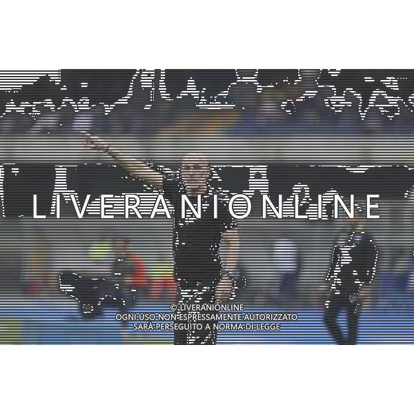 Stefano Pioli Head Coach of AC Milan gestures during Hellas Verona FC vs AC Milan, 29° Serie A Tim 2023-24 game at Marcantonio Bentegodi Stadium in Verona (VR), Italy, on March 17, 2024. (Photo by Davide Casentini)/ AGENZIA ALDO LIVERANI SAS