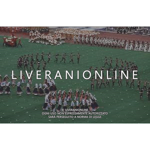 DIAP-OLIMPIADI DI MOSCA NELL\'ANNO 1980 NELLA FOTO LA CERIMONIA DI INAUGURAZIONE DELLE OLIMPIADI DI MOSCA FOTO ENRICO LIVERANI-AG ALDO LIVERANI SAS