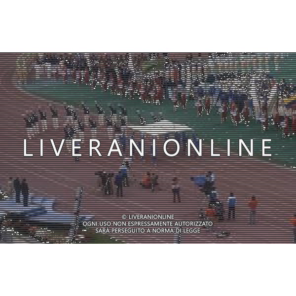 DIAP-OLIMPIADI DI MOSCA NELL\'ANNO 1980 NELLA FOTO LA CERIMONIA DI INAUGURAZIONE DELLE OLIMPIADI DI MOSCA FOTO ENRICO LIVERANI-AG ALDO LIVERANI SAS