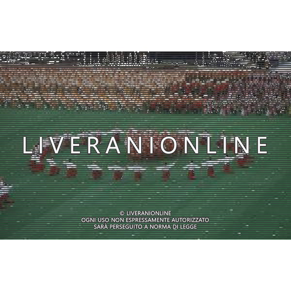 DIAP-OLIMPIADI DI MOSCA NELL\'ANNO 1980 NELLA FOTO LA CERIMONIA DI INAUGURAZIONE DELLE OLIMPIADI DI MOSCA FOTO ENRICO LIVERANI-AG ALDO LIVERANI SAS