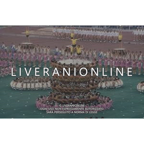 DIAP-OLIMPIADI DI MOSCA NELL\'ANNO 1980 NELLA FOTO LA CERIMONIA DI INAUGURAZIONE DELLE OLIMPIADI DI MOSCA FOTO ENRICO LIVERANI-AG ALDO LIVERANI SAS
