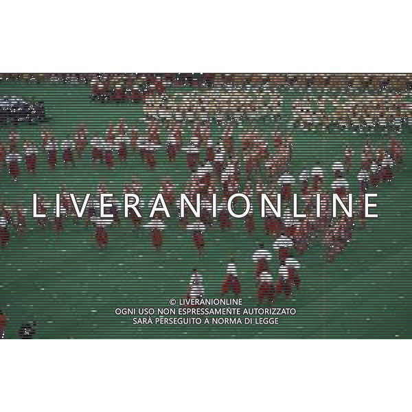 DIAP-OLIMPIADI DI MOSCA NELL\'ANNO 1980 NELLA FOTO LA CERIMONIA DI INAUGURAZIONE DELLE OLIMPIADI DI MOSCA FOTO ENRICO LIVERANI-AG ALDO LIVERANI SAS