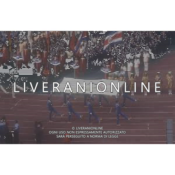 DIAP-OLIMPIADI DI MOSCA NELL\'ANNO 1980 NELLA FOTO LA CERIMONIA DI INAUGURAZIONE DELLE OLIMPIADI DI MOSCA FOTO ENRICO LIVERANI-AG ALDO LIVERANI SAS