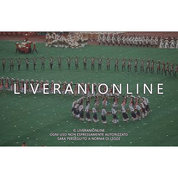 DIAP-OLIMPIADI DI MOSCA NELL\'ANNO 1980 NELLA FOTO LA CERIMONIA DI INAUGURAZIONE DELLE OLIMPIADI DI MOSCA FOTO ENRICO LIVERANI-AG ALDO LIVERANI SAS