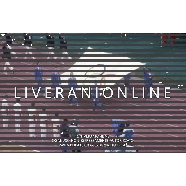 DIAP-OLIMPIADI DI MOSCA NELL\'ANNO 1980 NELLA FOTO LA CERIMONIA DI INAUGURAZIONE DELLE OLIMPIADI DI MOSCA FOTO ENRICO LIVERANI-AG ALDO LIVERANI SAS